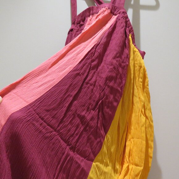 LANE BRYANT Halter Colorblock Maxi Dress in Anemone Bright Stretch 26-28 NWT - Picture 8 of 14